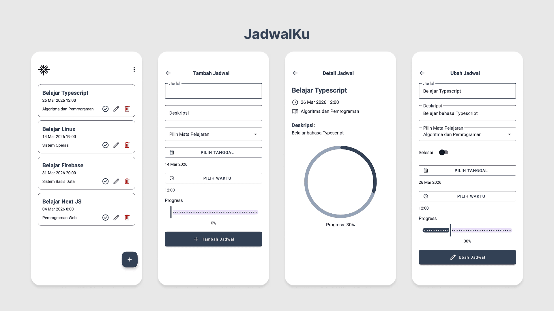 Preview of JadwalKu project